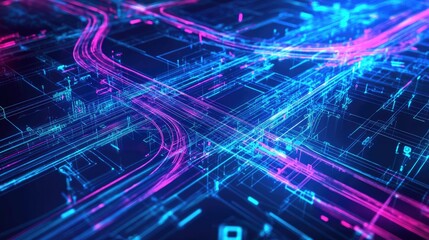 CAD software on screen showing complex interchange road design with flyovers