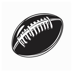 American Football Ball Logo Image. Ball of American football sport logo design vector.