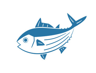 勢いよくカツオが跳ねているイメージのイラスト