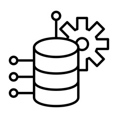 Data Vector Line Icon Design
