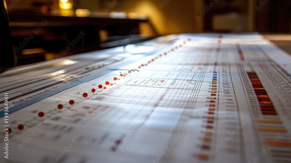 Poster strategic project map showing interlinked phases and their expected completion timelines