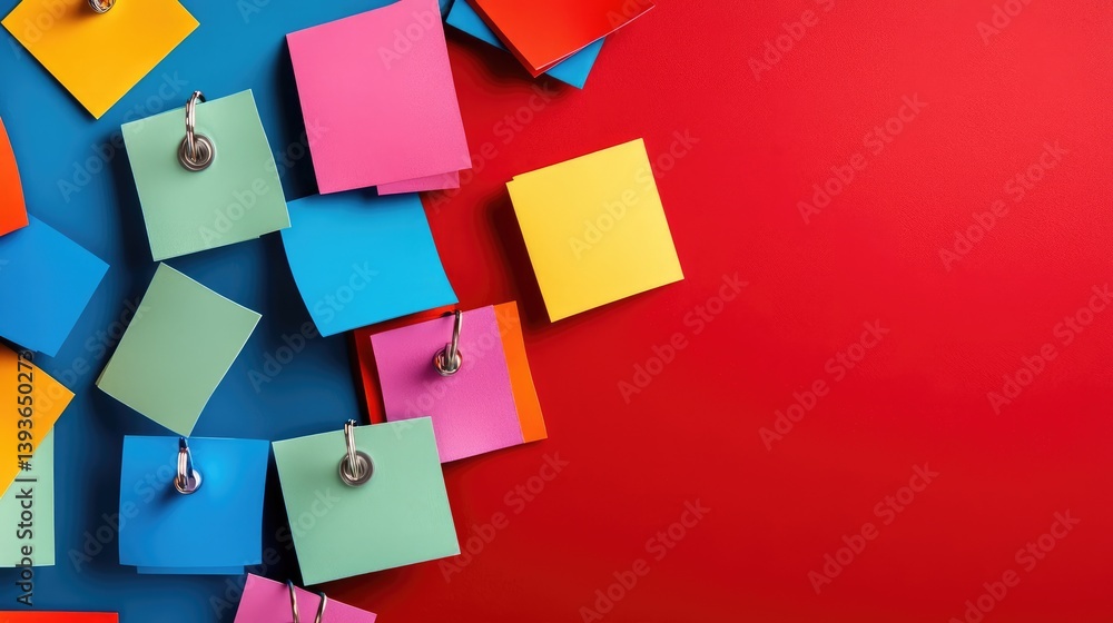 Poster task prioritization list for engineering development, with color-coded urgency flags