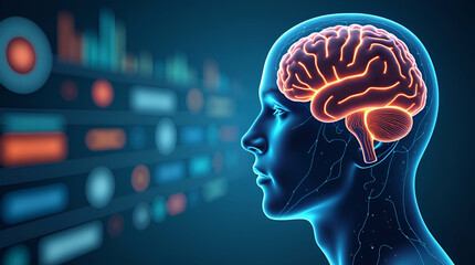 Professional photostock image capturing advanced cognitive health solutions with digital brain games interactive learning modules and innovative mental support systems for progressive senior care in  