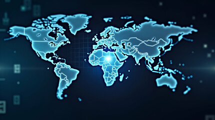 Obraz premium Proactive Cybersecurity in Global Finance: Visualizing Threat Detection and Data Risk Management for Secure Financial Operations - Stock Photo Concept with Left Space