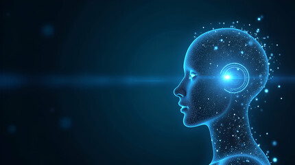 Innovative AI system self regulation employing advanced feedback loops algorithmic adjustments to maintain operational stability digital governance in  Photo Stock  Concept  and empty space on the lef