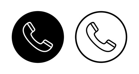 Call icon logo design. telephone sign and symbol. phone icon. contact us
