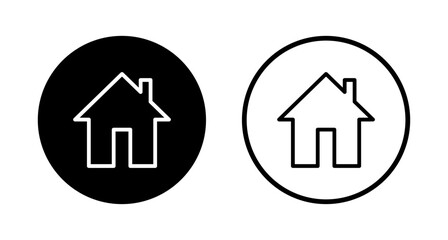 House icon logo design. Home sign and symbol