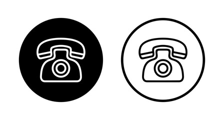Telephone icon logo design. phone sign and symbol