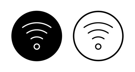 Wifi icon logo design. signal sign and symbol. Wireless  icon