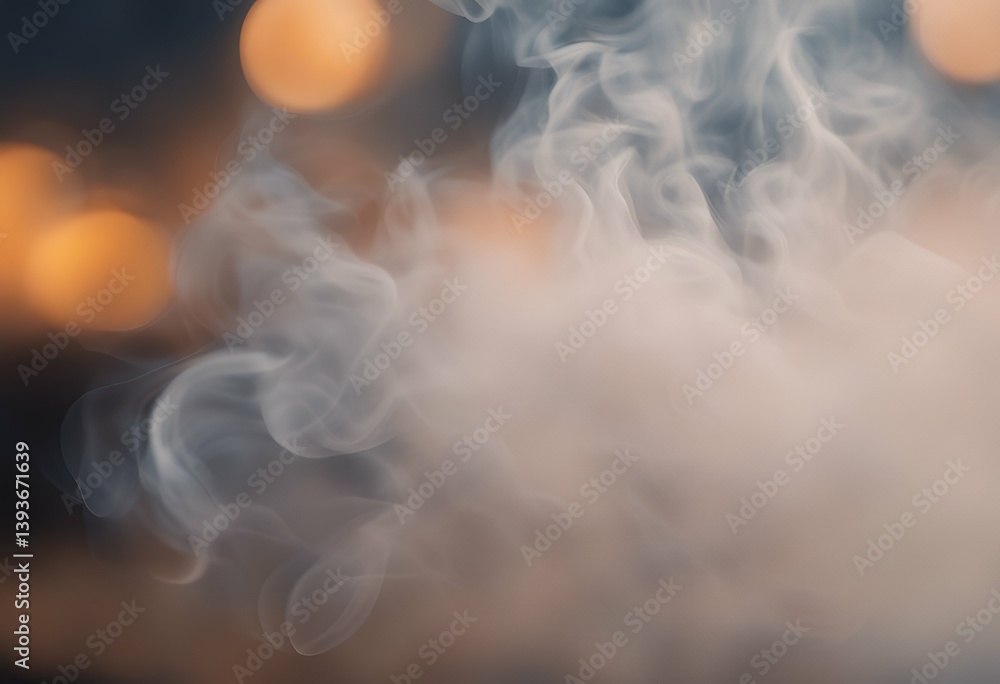 Wall mural smoke background blurred movement abstract glowing design grey element decoration lightweight cotton