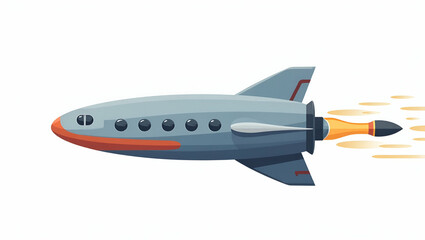 Explore innovative nuclear propulsion for space exploration with advanced reactor systems, enabling rapid interplanetary transit and dynamic mission profiles in a cute flat illustration.