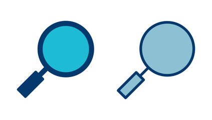 Search icon vector isolated on white background. Glass vector icon. search magnifying glass icon. Find