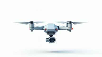 Fototapeta premium Innovative Autonomous Drone Platforms: Advanced Navigation & Real-Time Data Processing for Precise Aerial Surveys & Secure Commercial Mapping - Cute Flat Vector Illustration