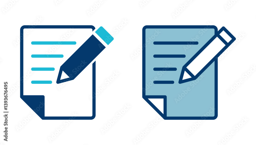 Poster note icon vector isolated on white background. taking note icon vector. edit line icon. document wri
