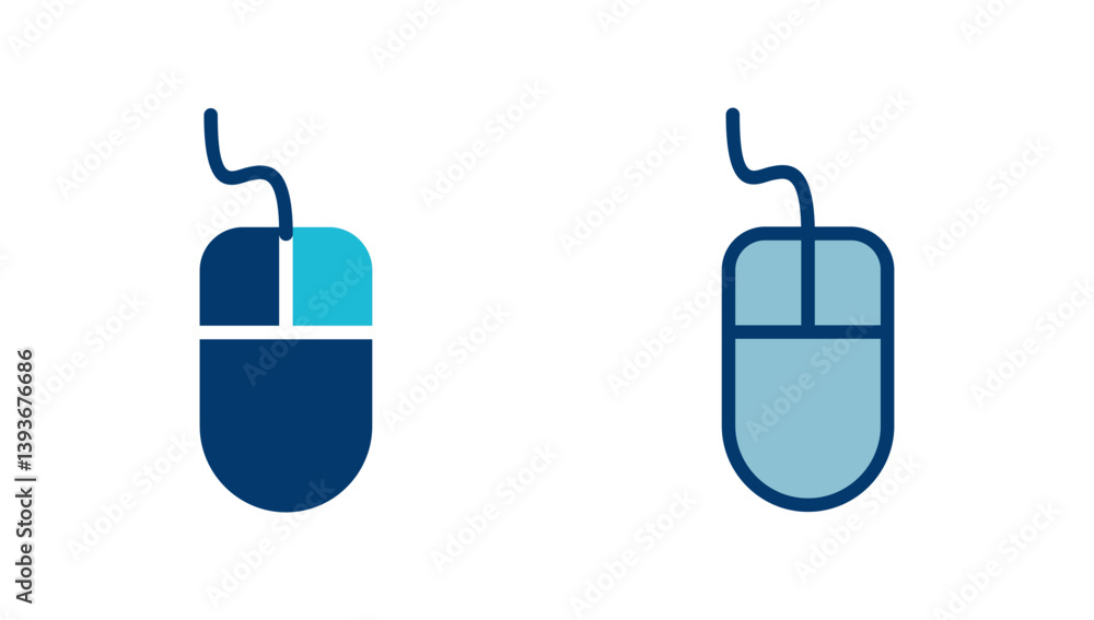 Fototapete computer mouse icon vector isolated on white background. computer mouse vector icon