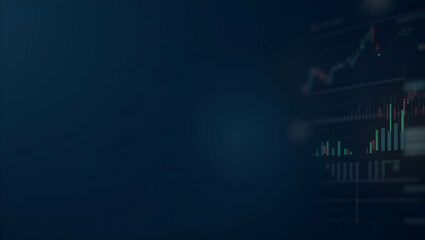 Fototapeta premium AI driven investment analysis uses machine learning algorithms to assess market trends optimize portfolios and provide data driven investment recommendations in Photo Stock Concept and empty space 