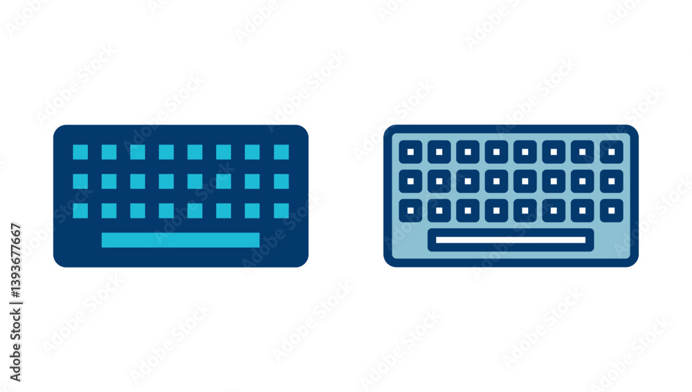 Fototapete keyboard icon vector isolated on white background. keyboard vector symbol