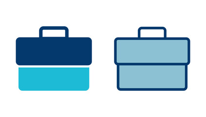 Briefcase icon vector isolated on white background. Briefcase vector icon