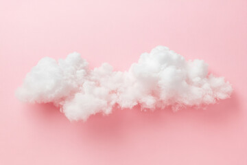 Fototapeta premium Delicate Pink Cloudscape: Soft, Whimsical Art