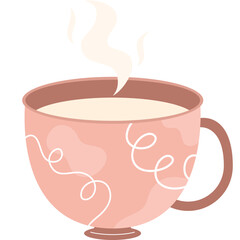 Hand drawn hot drink illustration