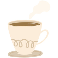 Hand drawn hot drink illustration