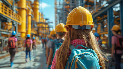 Students tour industrial plant