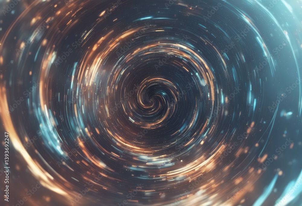 Poster vortex design background abstract art hyperspace digital concept futuristic swirling spiral motion t