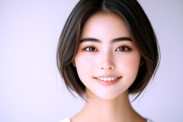 Fototapeta premium 爽やかな笑顔の美しい女性