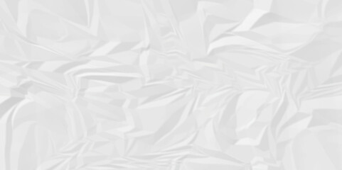White crumple obsolete billboard rumple. wrinkle ripped creased white crumple aged closeup craft document grunge recycling paper background.	
