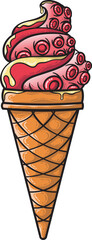 Ice Cream Octopus
