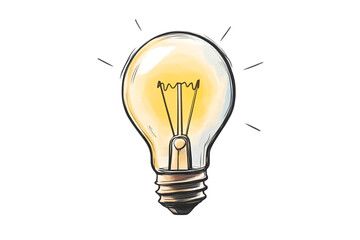 A bright light bulb symbolizes creativity and innovation in technology, inspiring ideas and solutions for modern challenges.