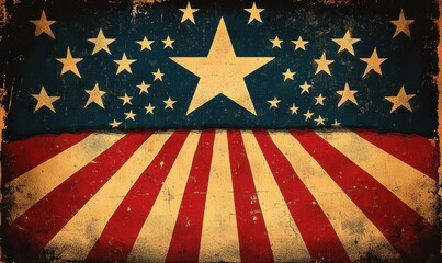 USA Presidential Election 2025 Election Poster Stars and Stripes Graphic Design