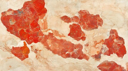 Naklejka premium Abstract pattern of textured reds and creams. Rich organic feel with unique color variations