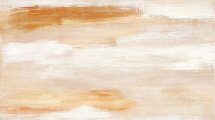 Fototapeta premium Abstract textured art with blended tan and cream brushstrokes creating a warm, tranquil feel