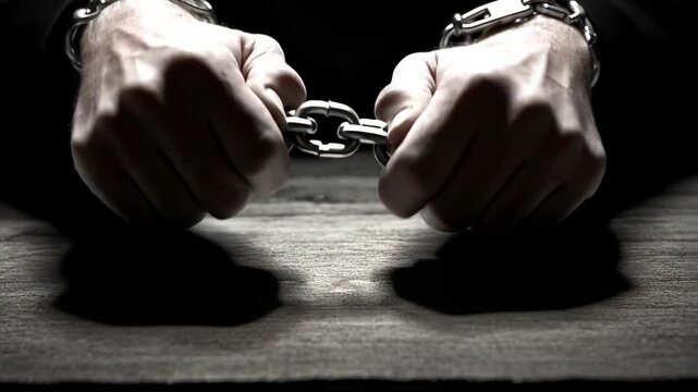 Bound Hands and Broken Chain: A Symbol of Freedom and Captivity