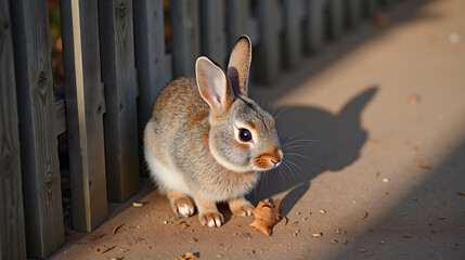 Fototapeta premium rabbit in the garden
