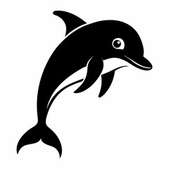 dolphin isolated on white background