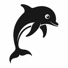 dolphin isolated on white background