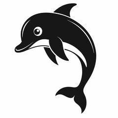 dolphin isolated on white background
