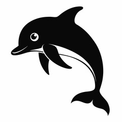 dolphin isolated on white background