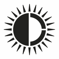 black and white shield