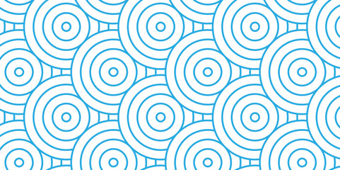 Overlapping Pattern Minimal diamond geometric waves spiral transparent and abstract circle wave line. blue seamless tile stripe geometric create retro square line backdrop pattern background.