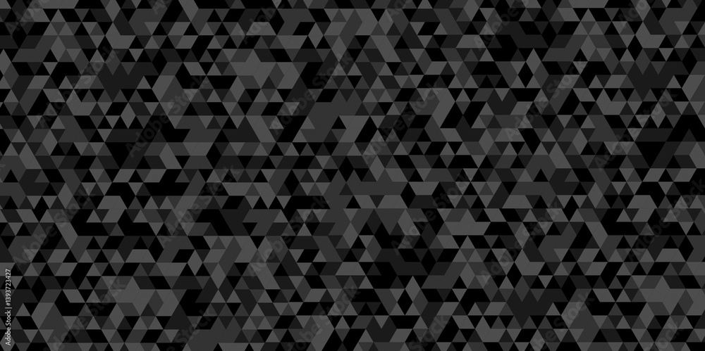 Poster vector black and gray polygon mosaic triangle overlap texture background. black and gray overlapping