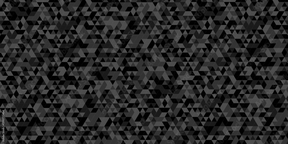Poster vector black and gray polygon mosaic triangle overlap texture background. black and gray overlapping