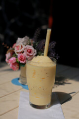 Delicious freshly prepared cold drink