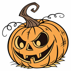 halloween pumpkin head