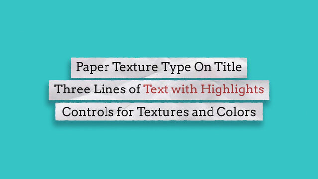 Type On Paper Texture Titles