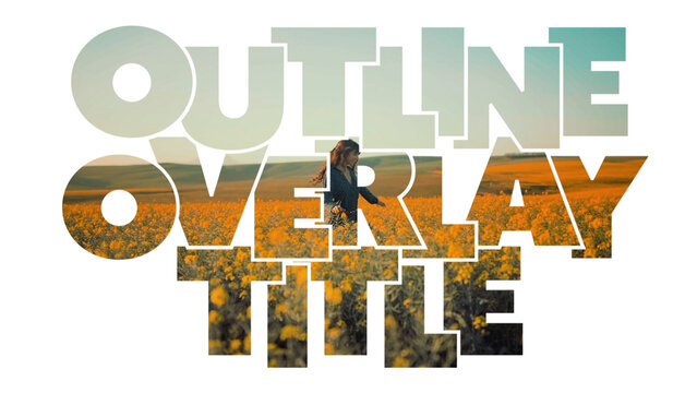 Cut Out Outline Title Overlay