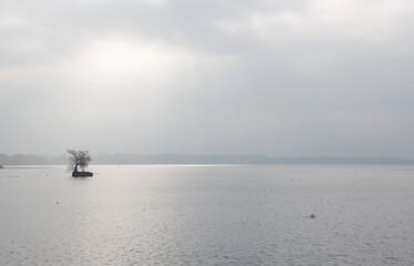 Obraz premium Insel Hoy im Bodensee vor Lindau