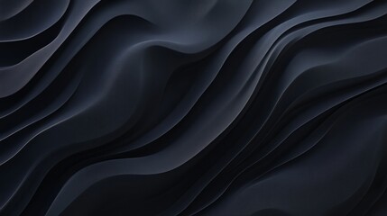 Fototapeta premium Flowing abstract Black wave patterns create a dynamic, elegant, and rhythmic visual texture